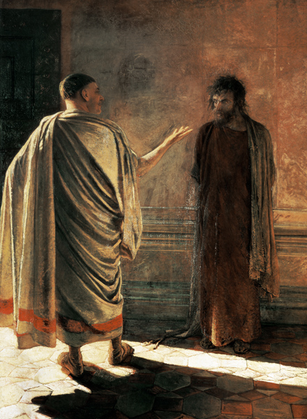 What is Truth? (Christ and Pilate) van Nikolai Nikolajewitsch Ge