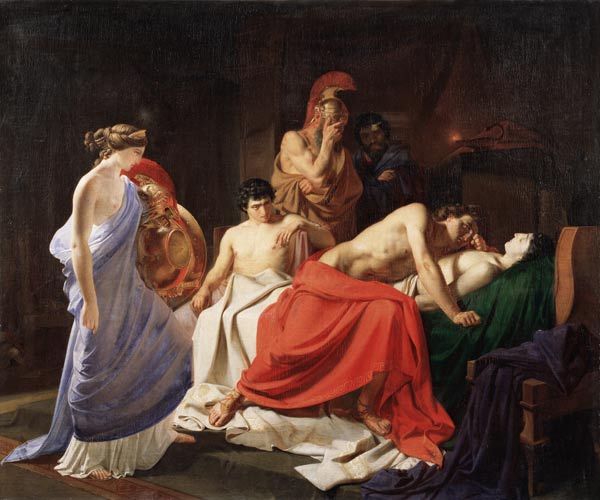 Achilles Lamenting the Death of Patroclus van Nikolai Nikolajewitsch Ge