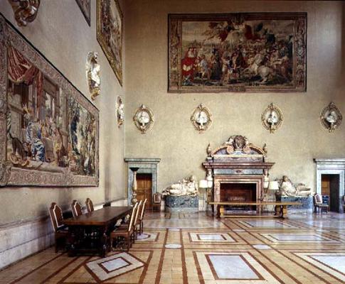The 'Sala delle Fatiche d'Ercole' (Hall of the Labours of Hercules) designed by Antonio da Sangallo van 