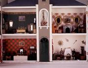 'Cairngorm Castle', a Scottish baronial style dollshouse, interior view, English (mixed media) (see