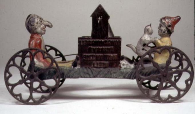 31:Cast iron bell toy, 1900 van 