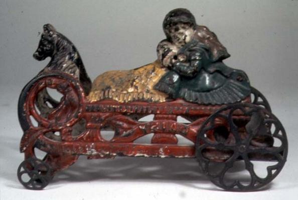 31:Cast iron bell toy, c.1900 van 