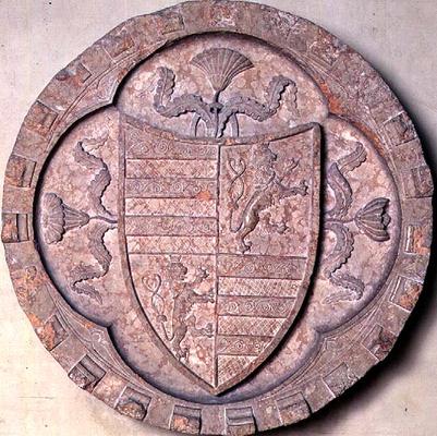 Coat of arms of the Gonzaga family, 1st half of 15th century (marble) van 