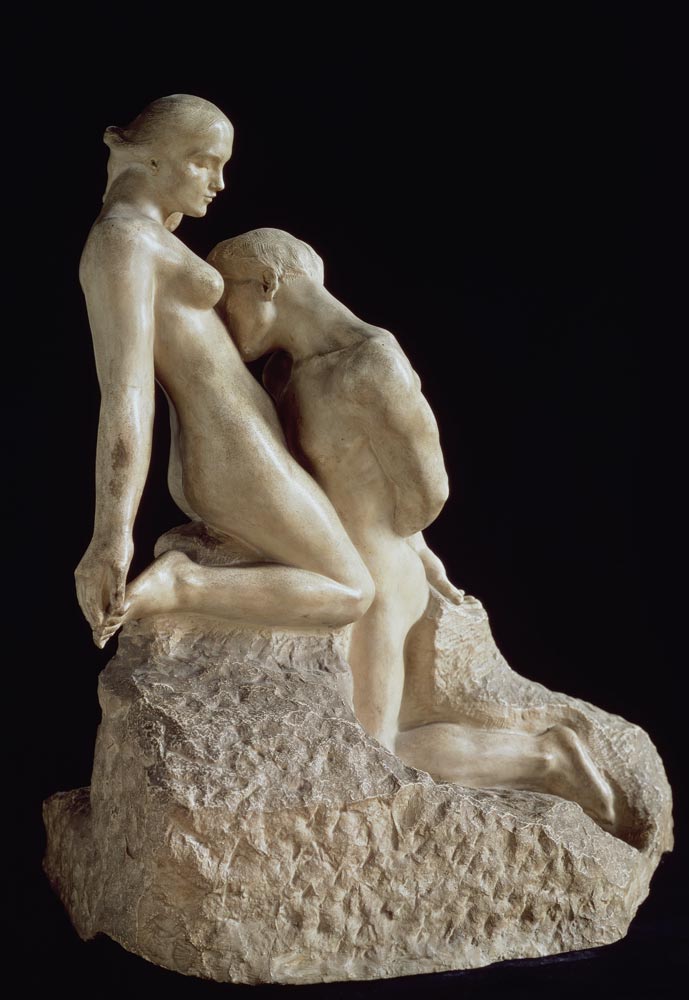 The Eternal Idol by Auguste Rodin (1840-1917), c.1889 (marble) (see also 83648) van 