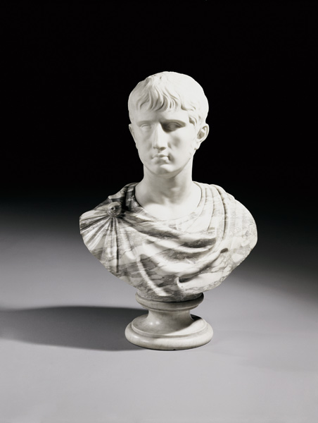 An Italian White And Breche Marble Bust Of Julius Caesar, Second Half 19th Century van 