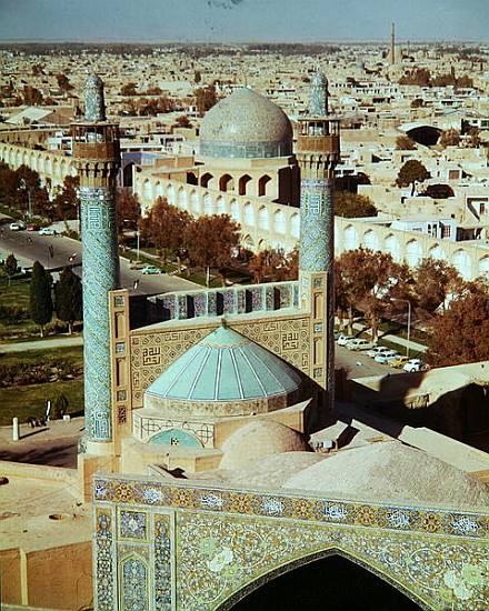 Aerial view of the Masjid-i-Shah, Safavid Dynasty van 