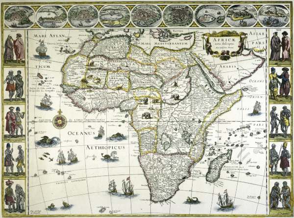 Africa, Map van 