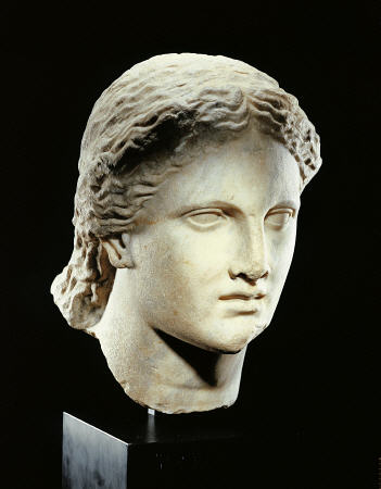 A Greek Marble Female Head van 
