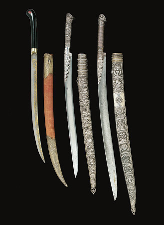 A Group Of Small Ottoman Swords, Turkey, Early 19th Century van 