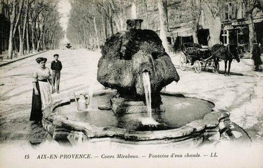 Aix-en-Pr., Fontaine d''eau chaude van 