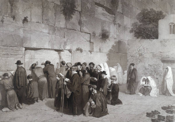 Alexandre Bida, Klagemauer in Jerusalem van 