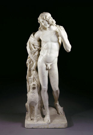 A Lifesize White Marble Figure Of Meleager van 