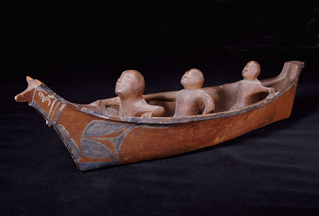 A Makah Hunting Canoe Model van 