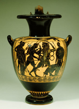 An Attic Black-Figure Amphora, With Herakles Fighting Apollo For The Sacred Bronze Tripod Of Delphi van 