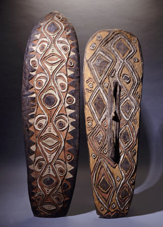 An Upper Sepik And A Rare Hunstein Shield from Papua New Guinea van 