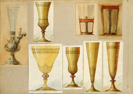 A Selection Of Designs From The House Of Carl Faberge Including Crystal Vases, Champagne Flutes And van 
