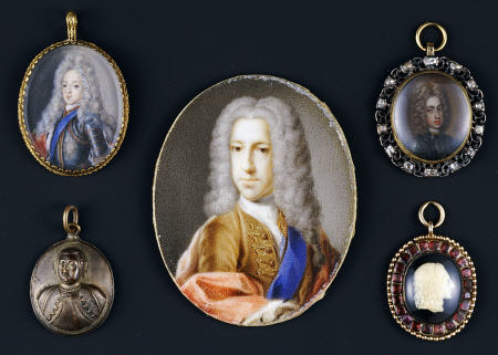 A Selection Of Miniature Portraits Depicting Prince James Francis Edward Stuart, The Old Pretender ( van 