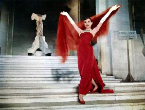 Audrey Hepburn on the Steps of the Louvre, in the film 'Funny Face' -  