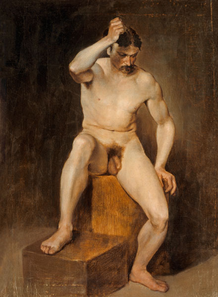 A Seated Male Nude van 