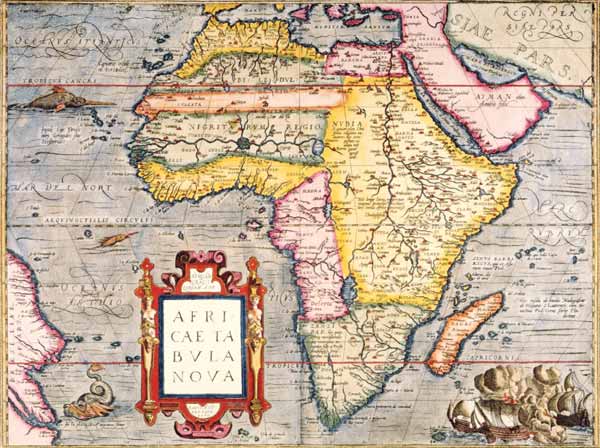 Africa , Map van 