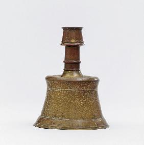 An Early Ottoman Cast Brass Candlestick Turkey, Late 15th Century