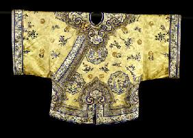 A Pale Yellow Ground Silk Embroidered Jacket
