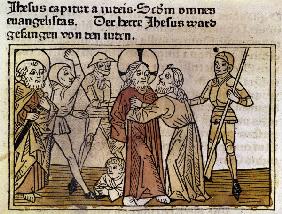Arrest of Christ / Woodcut / 1473