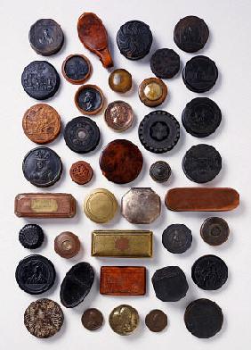 A Selection Of Snuff And Tobacco Boxes, 18th / 19th Century
