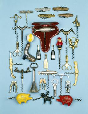 A Selection Of Vintage Novelty Corkscrews
