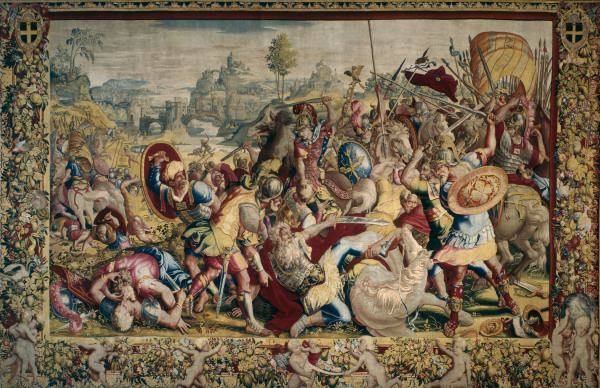 Battle at Ticinus / Tapestry van 