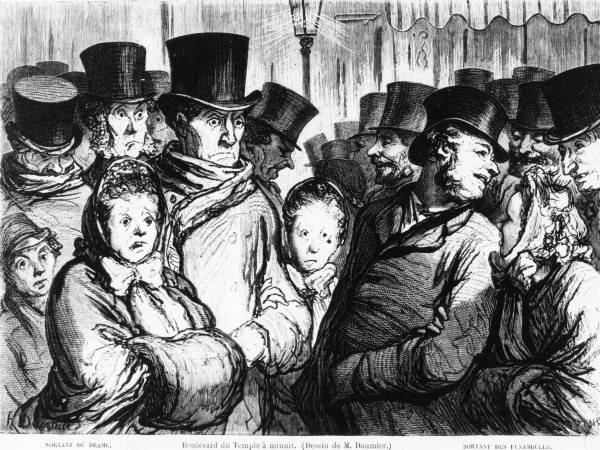 Begegnung Theaterbesucher / n.H.Daumier van 