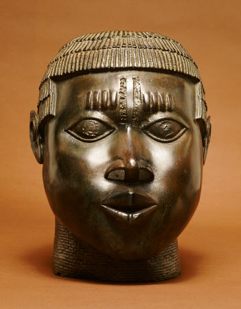 Benin Bronze Head van 