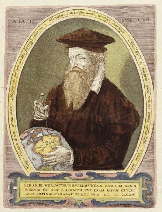 Bildnis von Gerhard Mercator van 