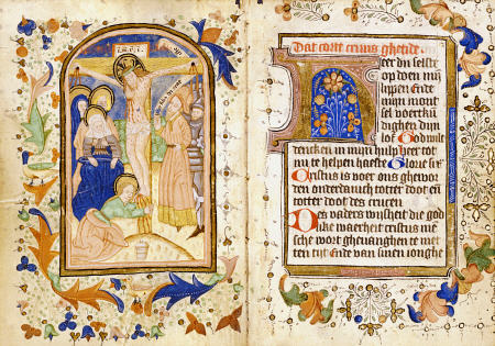 Book Of Hours, In Dutch, Depicting Crucifixion Of Christ van 
