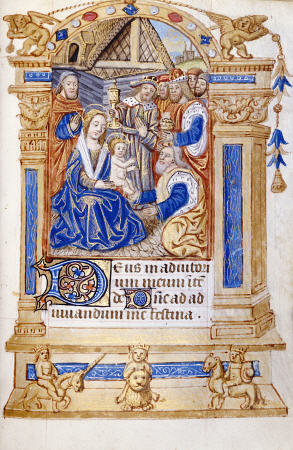 Book Of Hours, Use Of Paris, In Latin With Prayers In French van 