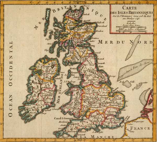 British Isles , Map 1748 van 