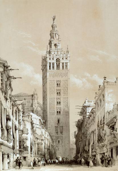 Seville , Cathedral, Bell tower Giralda van 