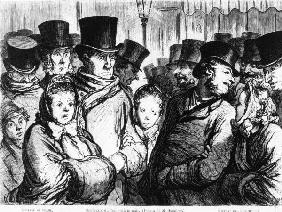 Begegnung Theaterbesucher / n.H.Daumier