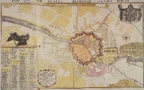 Berlin, town map / 1723 / Engraving