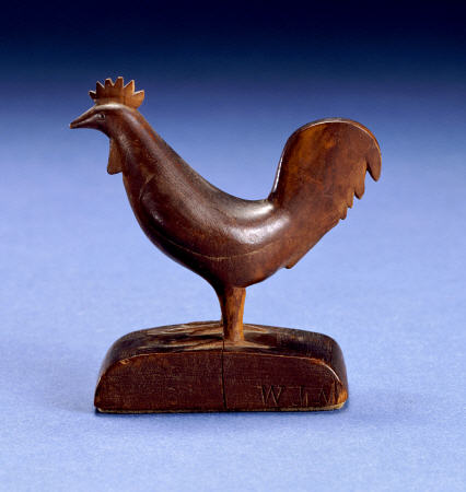 Carved Figure Of A Rooster van 