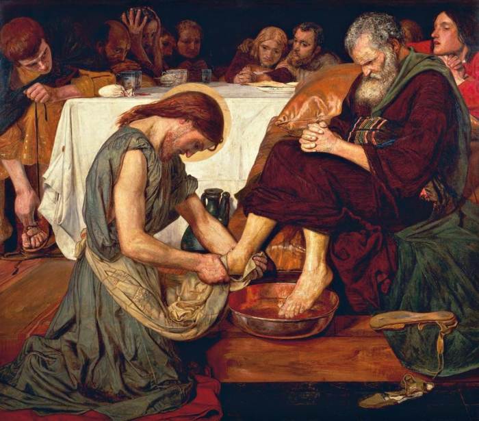 Christ washing Peter’s feet van 
