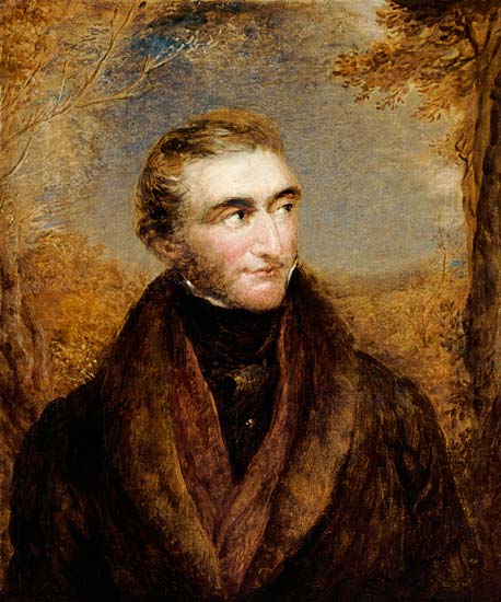 Portrait Of John Mallord William Turner, Half-Length, In A Brown Jacket, In A Landscape van 