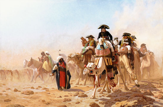 Napoleon And His General Staff In Egypt van 