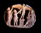 Cameo of Icarus and Daedalus with Persephone and Artemis, 1st century