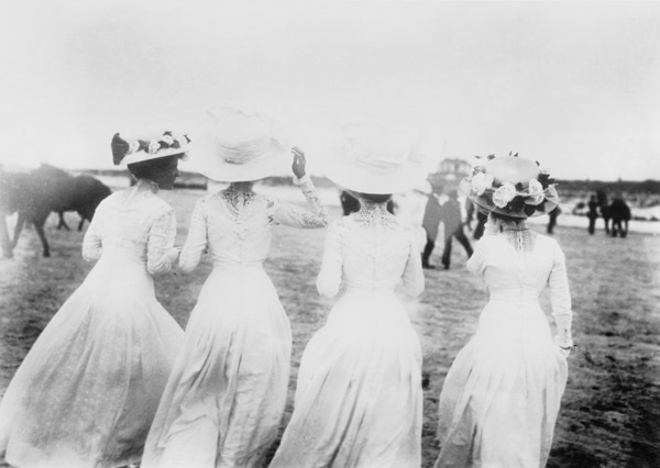 Damenmode/ Beim Pferderennen 1908/Haeckel van 