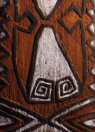 Detail Of A Telefomin House Entrance Board, ''Amitung'' Atamkiyakmin Clan van 