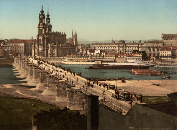 Dresden, View from Neustädter Seite van 