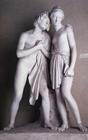 Daphnis and Chloe, sculpture by Ulisse Cambi (1807-95) (marble)