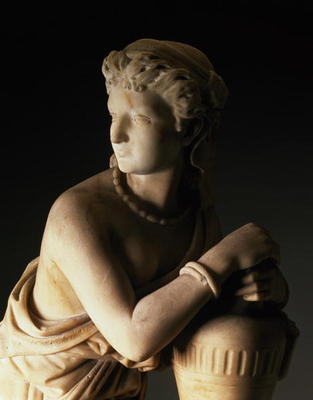 Detail of a statue of Rebecca van 