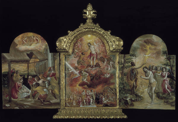 El Greco, Tragaltar, Vorderseite van 